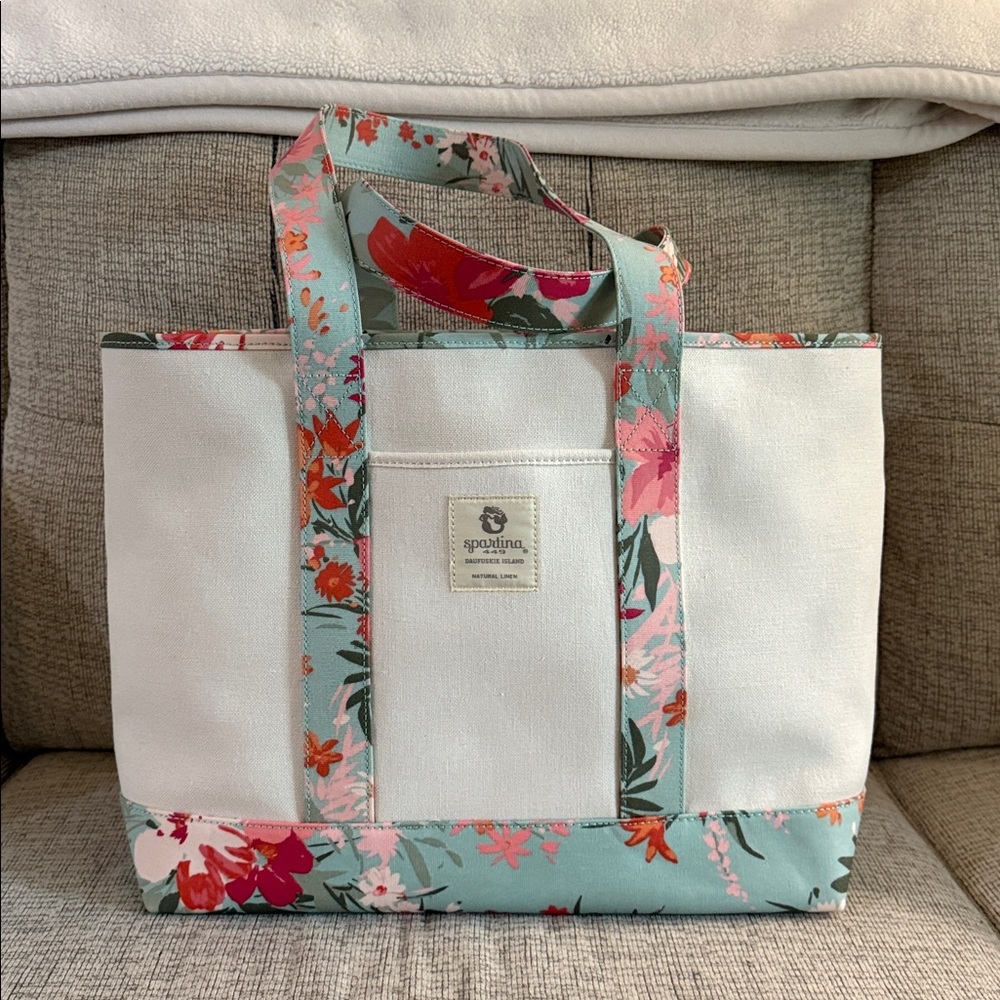 Spartina 449 ATL Linen Alpha Tote Alljoy Landing NWT - Picture 5 of 10